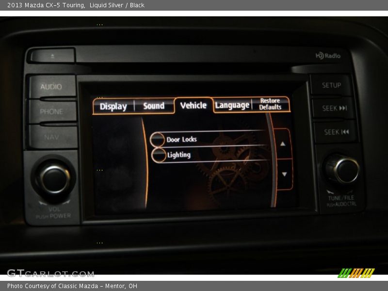 Liquid Silver / Black 2013 Mazda CX-5 Touring