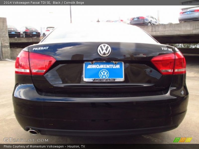 Black / Cornsilk Beige 2014 Volkswagen Passat TDI SE