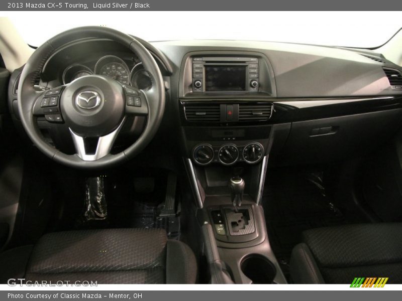 Liquid Silver / Black 2013 Mazda CX-5 Touring