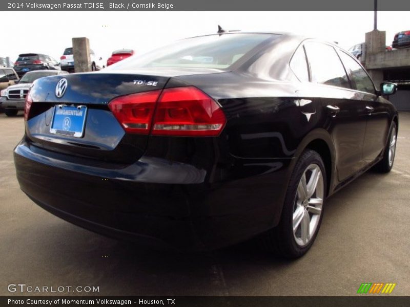 Black / Cornsilk Beige 2014 Volkswagen Passat TDI SE
