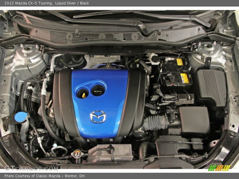 Liquid Silver / Black 2013 Mazda CX-5 Touring