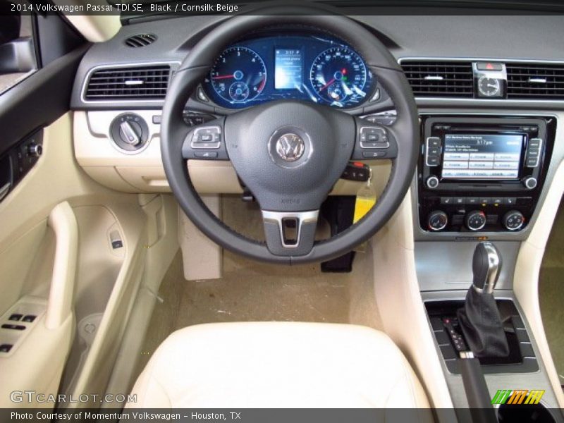 Black / Cornsilk Beige 2014 Volkswagen Passat TDI SE
