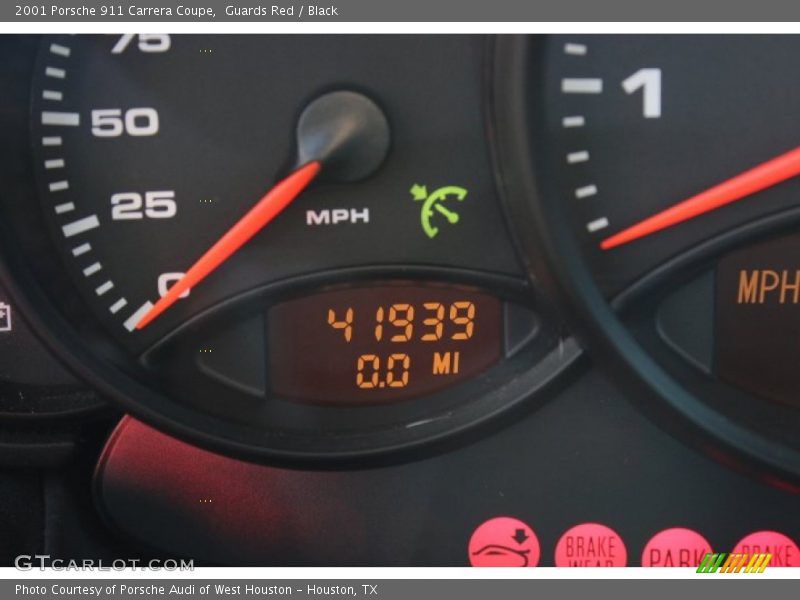 Guards Red / Black 2001 Porsche 911 Carrera Coupe
