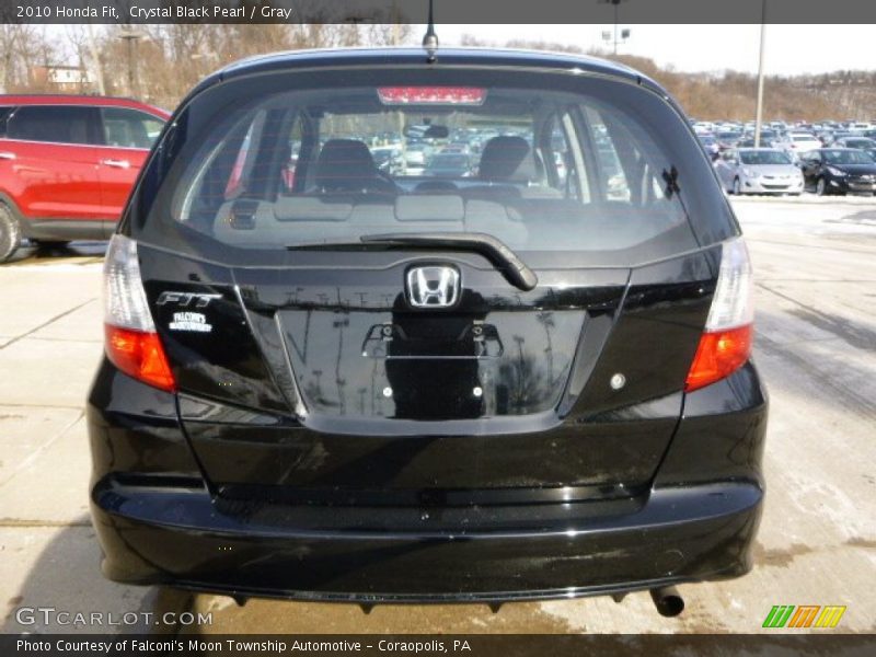 Crystal Black Pearl / Gray 2010 Honda Fit