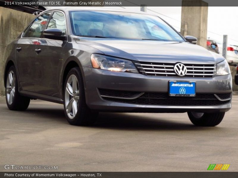 Platinum Gray Metallic / Moonrock 2014 Volkswagen Passat TDI SE