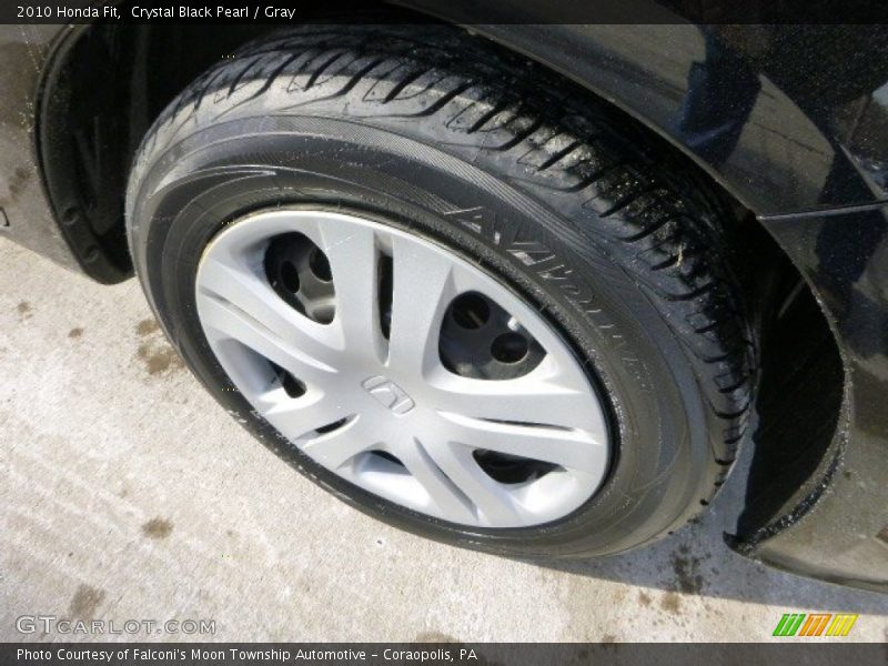 Crystal Black Pearl / Gray 2010 Honda Fit