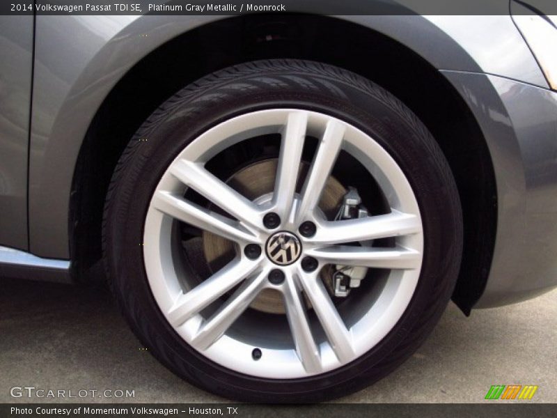 Platinum Gray Metallic / Moonrock 2014 Volkswagen Passat TDI SE