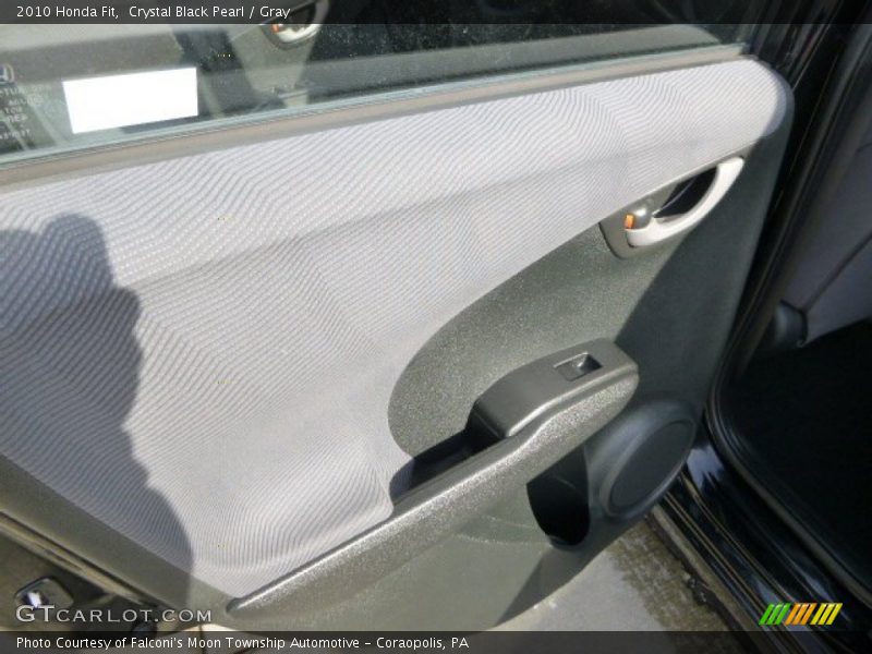 Crystal Black Pearl / Gray 2010 Honda Fit