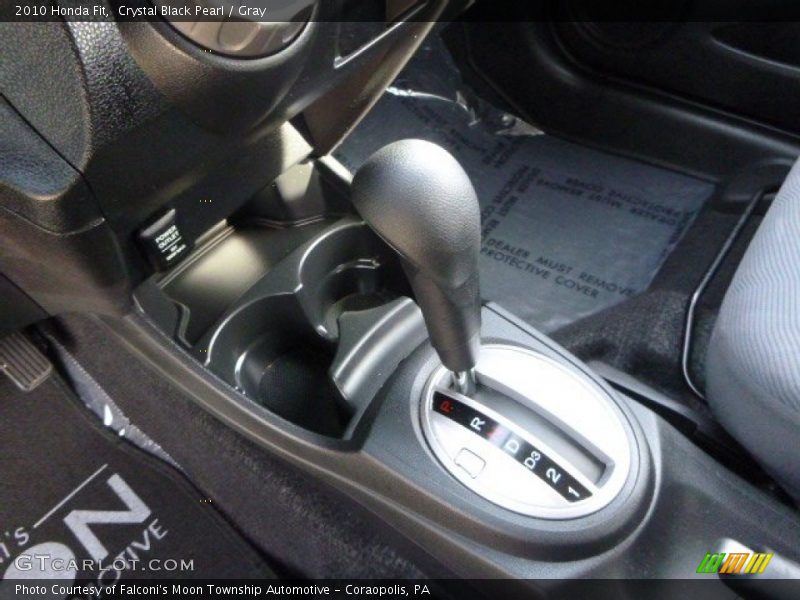 Crystal Black Pearl / Gray 2010 Honda Fit