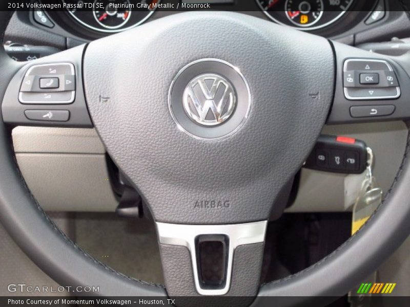Platinum Gray Metallic / Moonrock 2014 Volkswagen Passat TDI SE