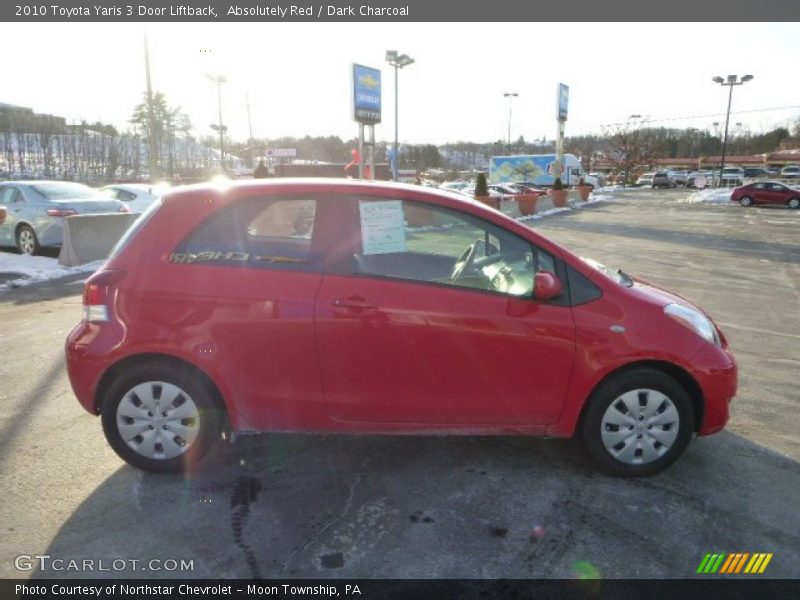 Absolutely Red / Dark Charcoal 2010 Toyota Yaris 3 Door Liftback