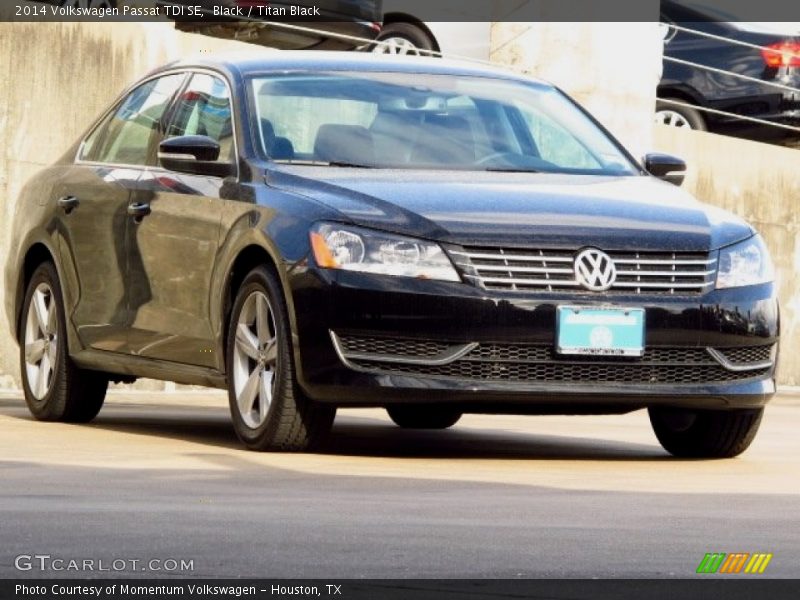 Black / Titan Black 2014 Volkswagen Passat TDI SE