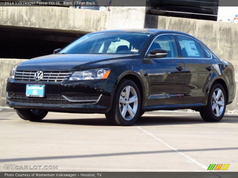 Black / Titan Black 2014 Volkswagen Passat TDI SE