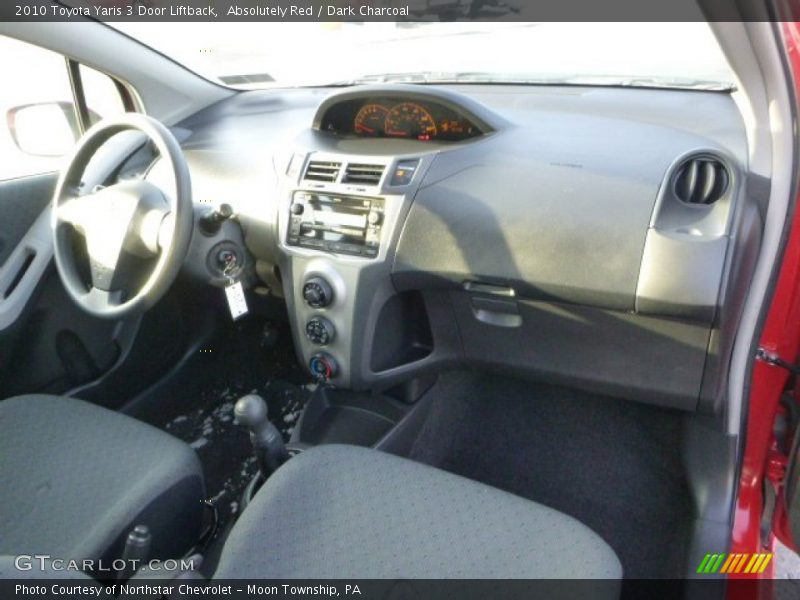 Absolutely Red / Dark Charcoal 2010 Toyota Yaris 3 Door Liftback