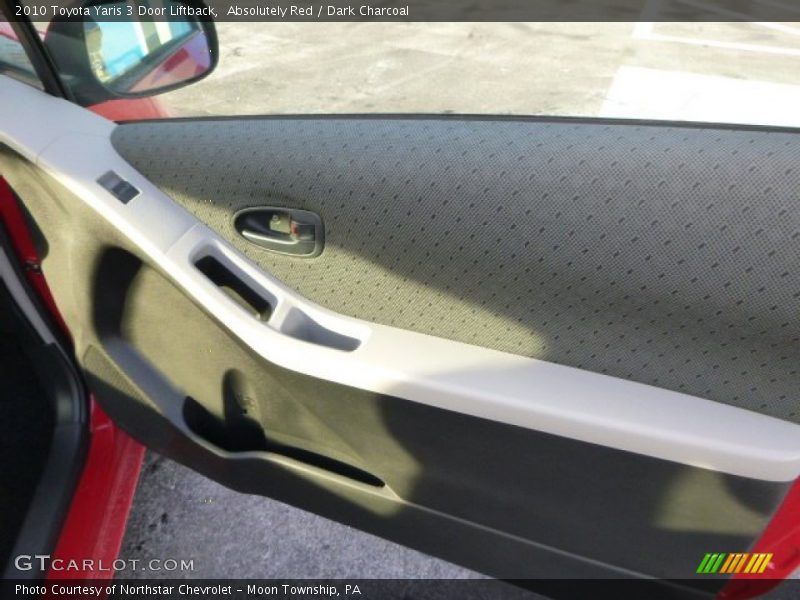 Absolutely Red / Dark Charcoal 2010 Toyota Yaris 3 Door Liftback