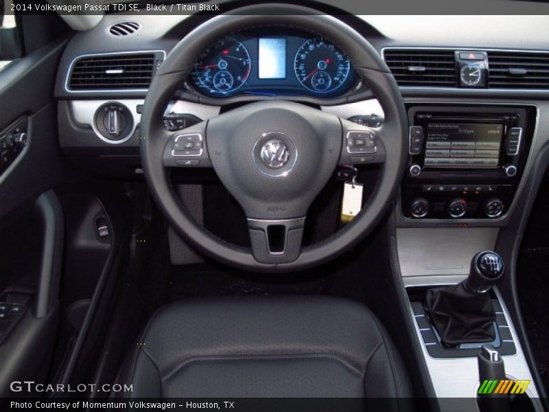 Black / Titan Black 2014 Volkswagen Passat TDI SE