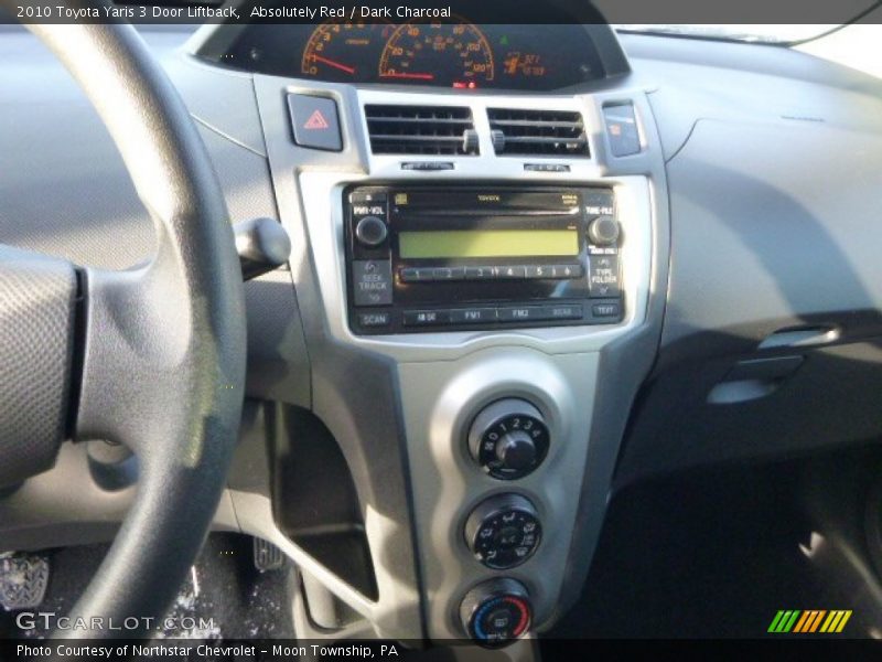 Absolutely Red / Dark Charcoal 2010 Toyota Yaris 3 Door Liftback