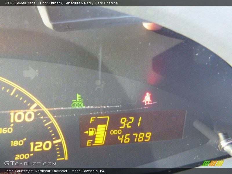 Absolutely Red / Dark Charcoal 2010 Toyota Yaris 3 Door Liftback