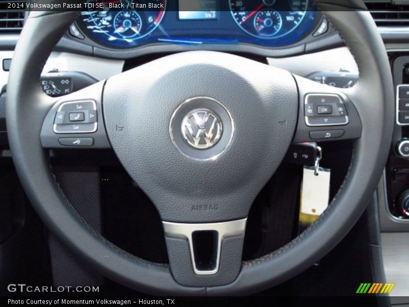 Black / Titan Black 2014 Volkswagen Passat TDI SE