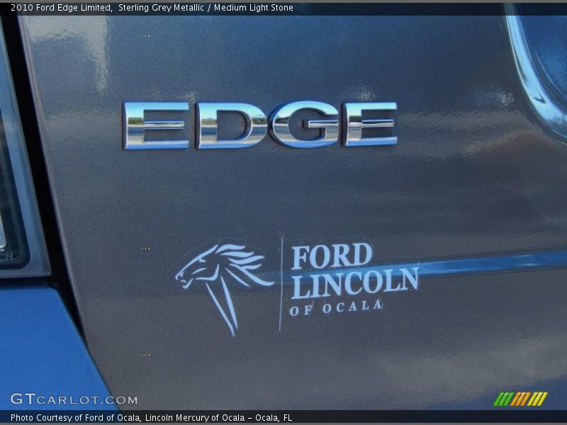 Sterling Grey Metallic / Medium Light Stone 2010 Ford Edge Limited