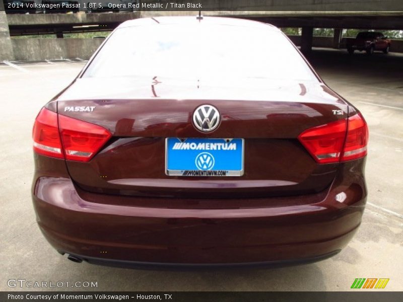 Opera Red Metallic / Titan Black 2014 Volkswagen Passat 1.8T S