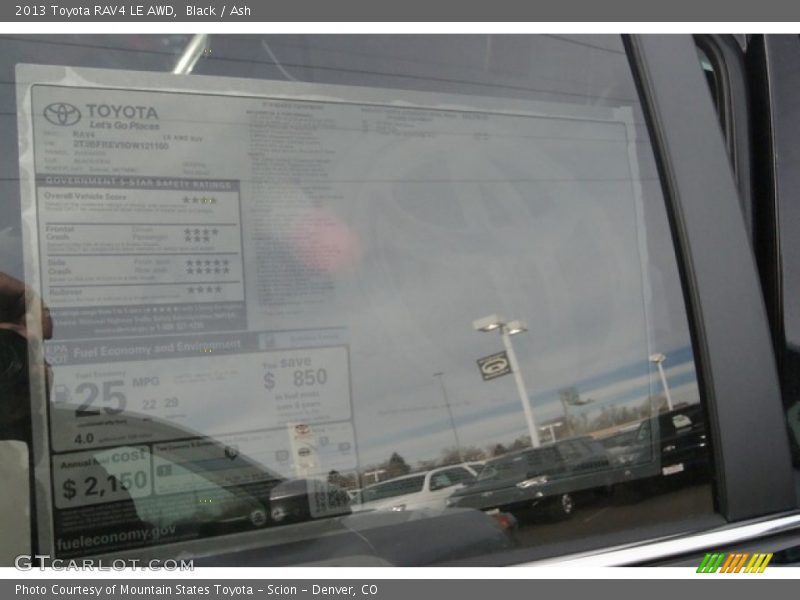 Black / Ash 2013 Toyota RAV4 LE AWD