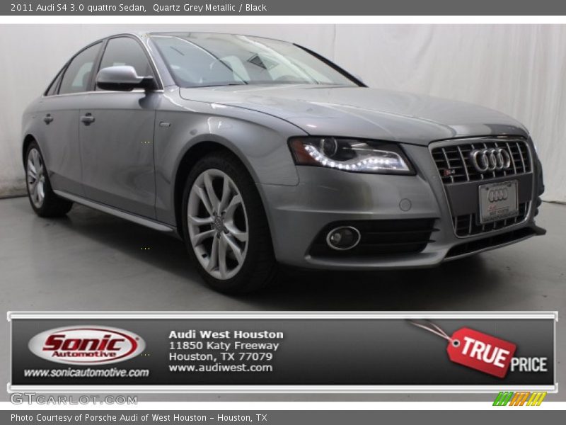 Quartz Grey Metallic / Black 2011 Audi S4 3.0 quattro Sedan