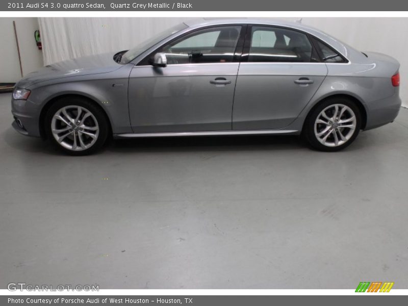 Quartz Grey Metallic / Black 2011 Audi S4 3.0 quattro Sedan