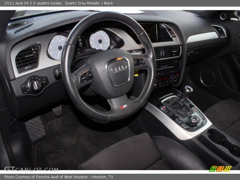 Quartz Grey Metallic / Black 2011 Audi S4 3.0 quattro Sedan