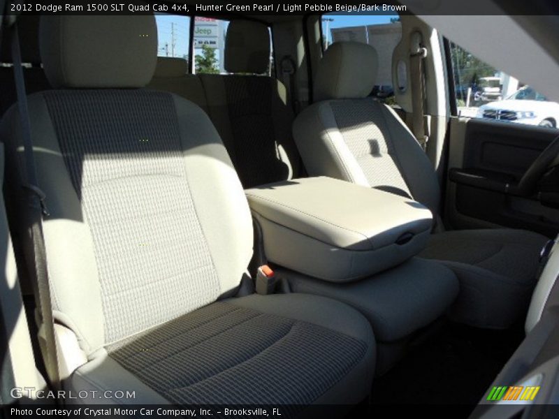 Hunter Green Pearl / Light Pebble Beige/Bark Brown 2012 Dodge Ram 1500 SLT Quad Cab 4x4