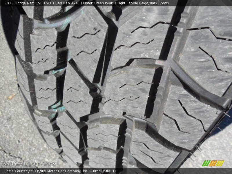 Hunter Green Pearl / Light Pebble Beige/Bark Brown 2012 Dodge Ram 1500 SLT Quad Cab 4x4