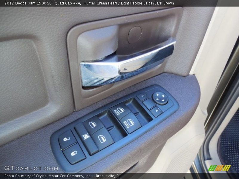 Hunter Green Pearl / Light Pebble Beige/Bark Brown 2012 Dodge Ram 1500 SLT Quad Cab 4x4