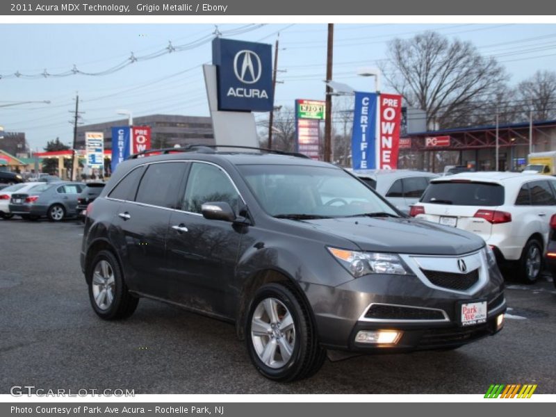 Grigio Metallic / Ebony 2011 Acura MDX Technology