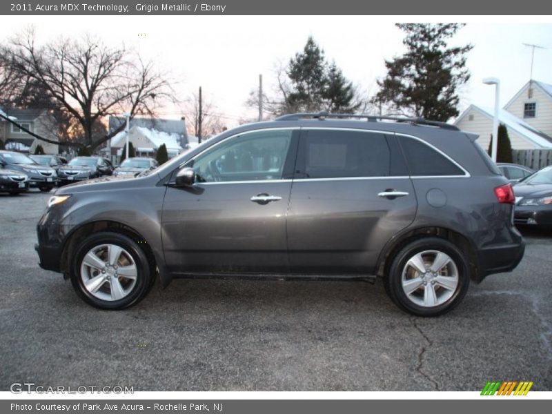 Grigio Metallic / Ebony 2011 Acura MDX Technology