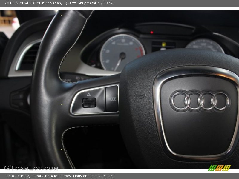 Quartz Grey Metallic / Black 2011 Audi S4 3.0 quattro Sedan