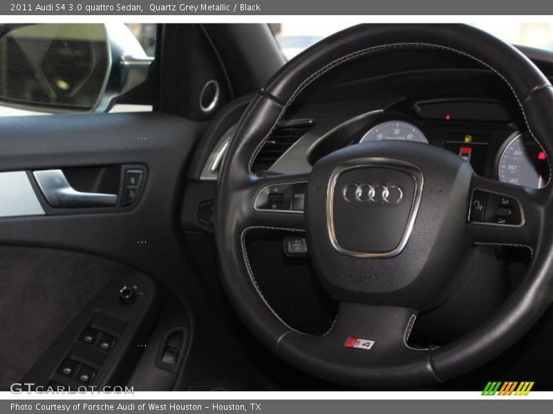 Quartz Grey Metallic / Black 2011 Audi S4 3.0 quattro Sedan