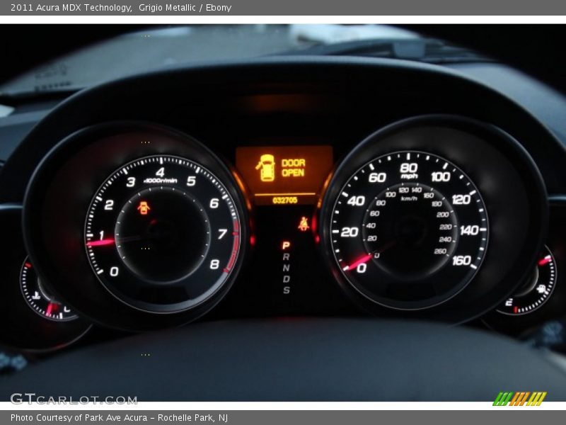 Grigio Metallic / Ebony 2011 Acura MDX Technology