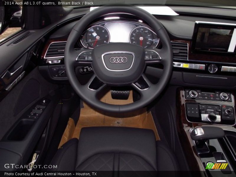 Brilliant Black / Black 2014 Audi A8 L 3.0T quattro