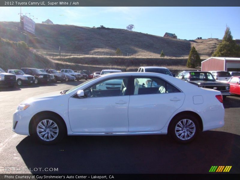 Super White / Ash 2012 Toyota Camry LE