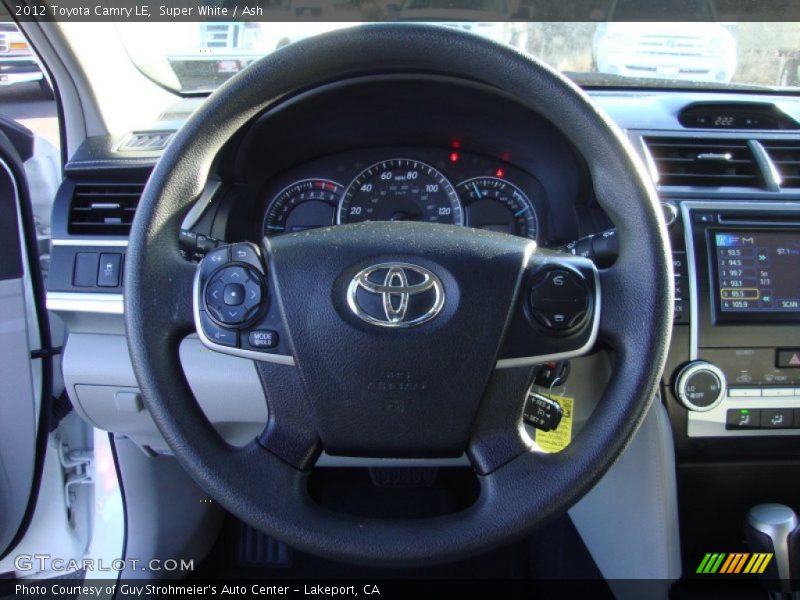 Super White / Ash 2012 Toyota Camry LE