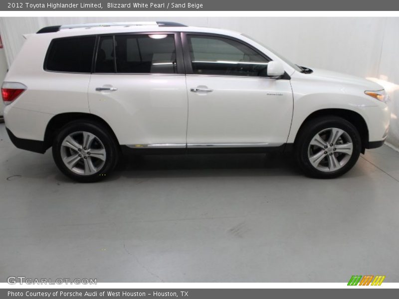 Blizzard White Pearl / Sand Beige 2012 Toyota Highlander Limited