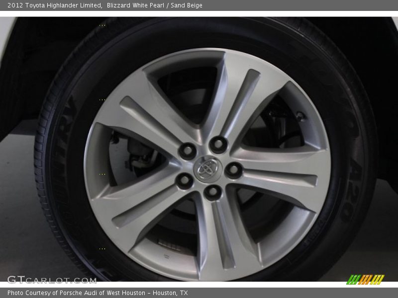 Blizzard White Pearl / Sand Beige 2012 Toyota Highlander Limited