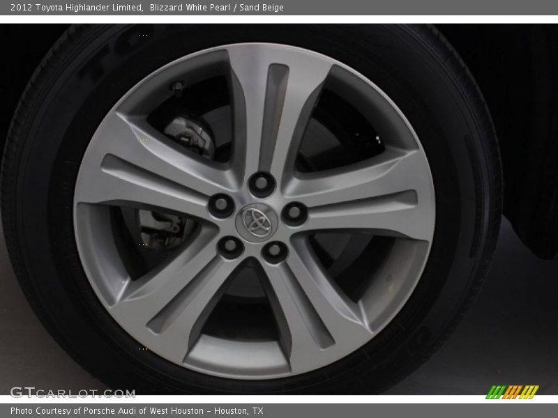 Blizzard White Pearl / Sand Beige 2012 Toyota Highlander Limited