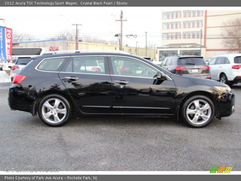 Crystal Black Pearl / Ebony 2012 Acura TSX Technology Sport Wagon