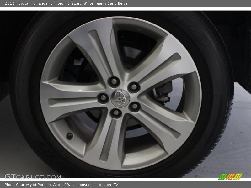 Blizzard White Pearl / Sand Beige 2012 Toyota Highlander Limited