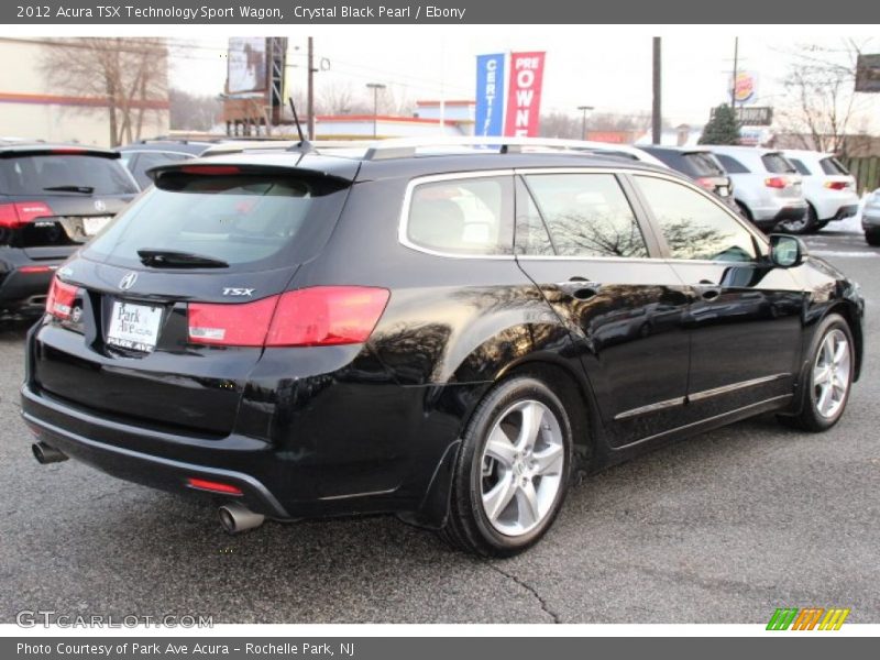 Crystal Black Pearl / Ebony 2012 Acura TSX Technology Sport Wagon