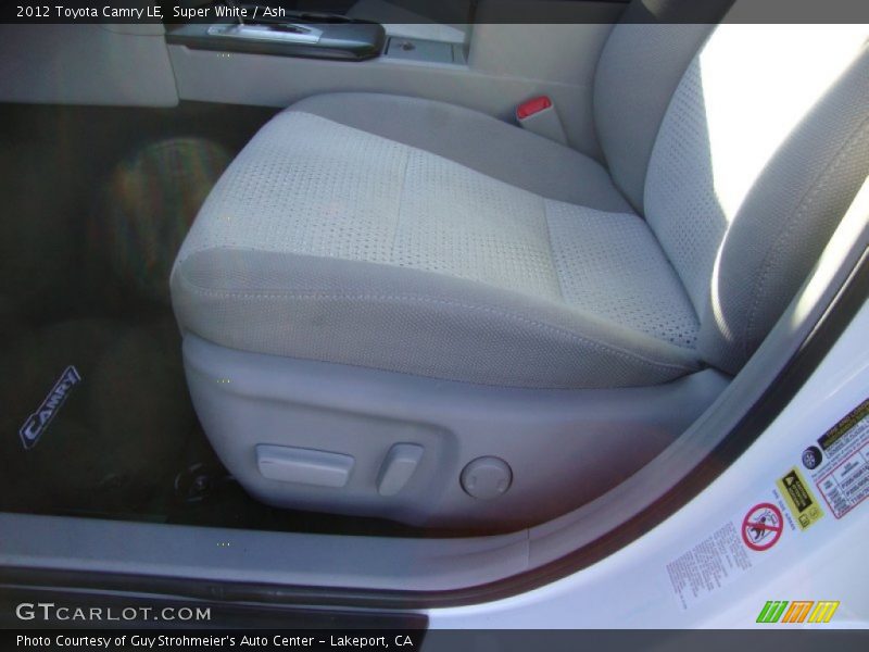 Super White / Ash 2012 Toyota Camry LE
