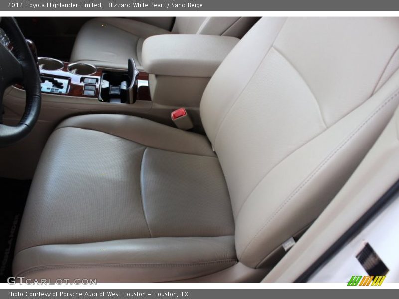 Blizzard White Pearl / Sand Beige 2012 Toyota Highlander Limited