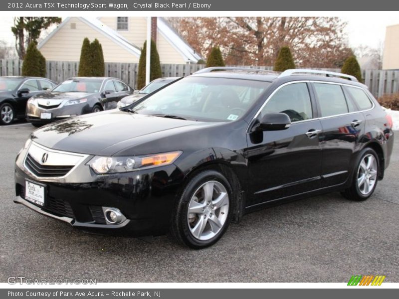 Crystal Black Pearl / Ebony 2012 Acura TSX Technology Sport Wagon
