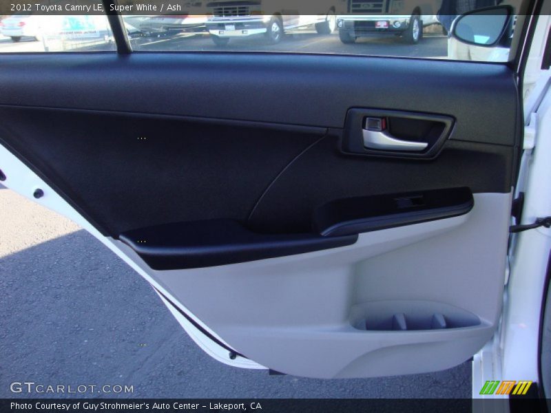 Super White / Ash 2012 Toyota Camry LE